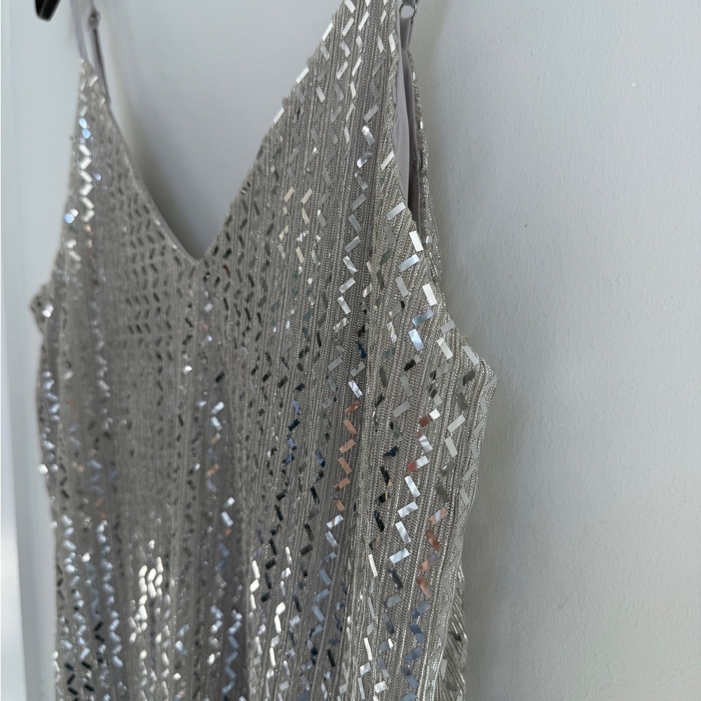 Lost & Wander Metallic Ruffle Dress - Picture 2 of 6
